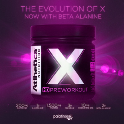 X PRE WORKOUT 450G ATLHETICA PINK LEMONADE 