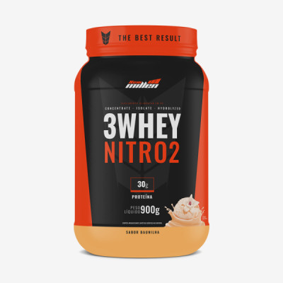 3 WHEY NITRO 2 900G NEW MILLEN POTE