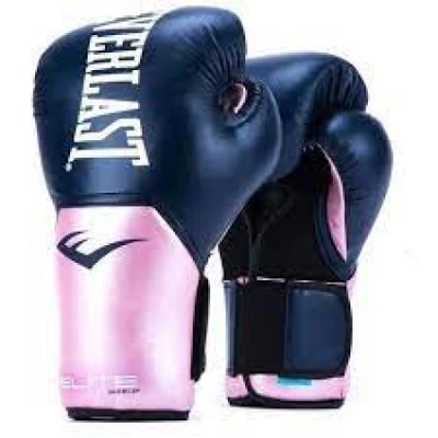 LUVA DE BOXE EVERLAST ROSA COM AZUL 12OZ 