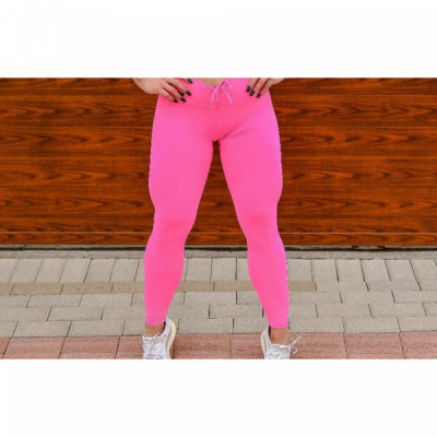 LEGGING BULL ROSA LISA COM CORDA NO COZ 