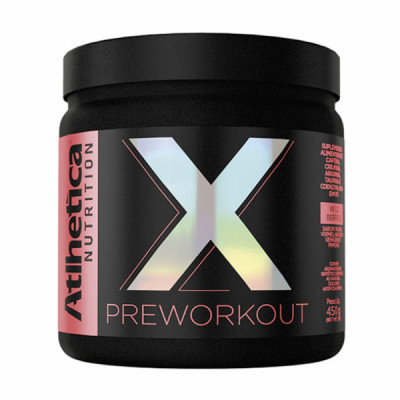 X PRE WORKOUT 450G ATLHETICA FRUTAS VERMELHAS