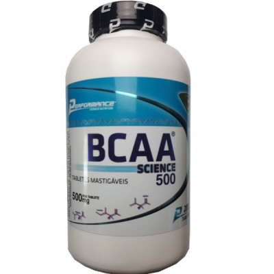 BCAA SCIENCE 500MG 200 TABLETES MASTIGÁVEIS 