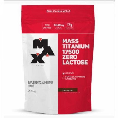 MASS TITANIUM 17500 ZERO LACTOSE 2,4KG CHOCOLATE