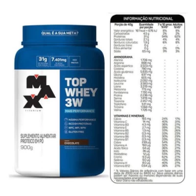 TOP WHEY 3W + PERFORMANCE 900G