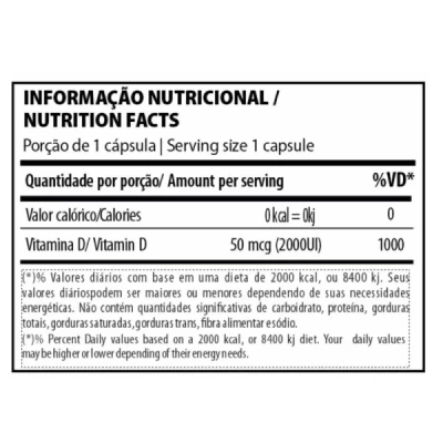 VITAMINA D UNDER LABZ 2000 60 CAPSULAS 