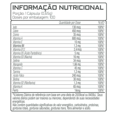 MULTIVITAMINICO ALL 26 MD 100 CÁPSULAS 