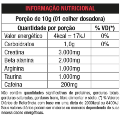 PRE TREINO 4B MELANCIA 300G NUTRATA