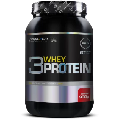 3W WHEY 900G MORANGO PROBIOTICA POTE