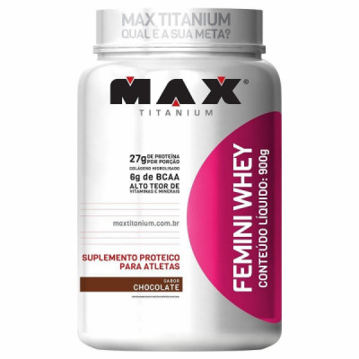 FEMINI WHEY 900G MAX TITANIUM CHOCOLATE