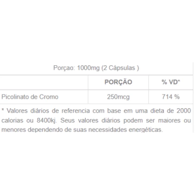 PICOLINATO DE CROMO GOLD MD 100 CÁPSULAS 