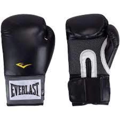 LUVA DE BOXE EVERLAST PRETA PRO STYLE 12OZ 