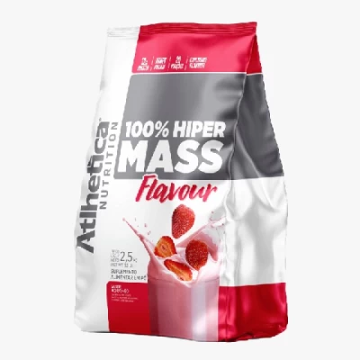 100% HIPER MASS FLAVOUR 2,5KG MORANGO ATLHETICA