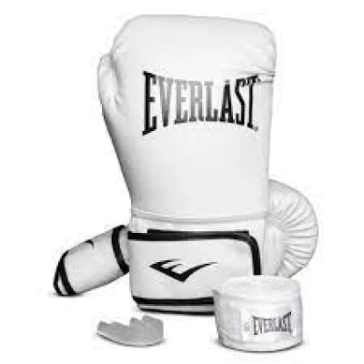 LUVA DE BOXE EVERLAST CORE BRANCA G/GG 