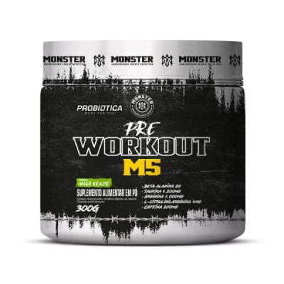 PRE WORK OUT M5 MONSTER 300G MAÇA VERDE