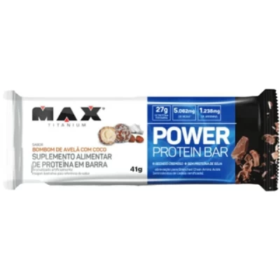 POWER PROTEIN BAR BOMBOM DE AVELA COM COCO 41G