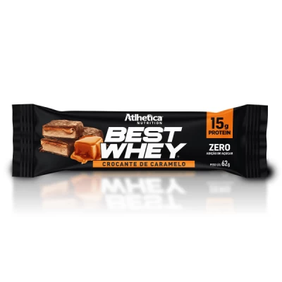 BARRA BEST WHEY 62G CROCANTE DE CARAMELO