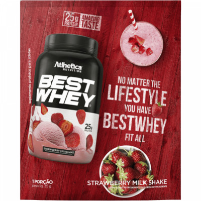 BEST WHEY SACHÊ MILKSHAKE MORANGO