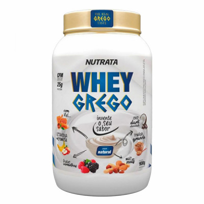 WHEY GREGO 900G NUTRATA NATURAL