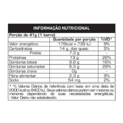 POWER PROTEIN BAR CHOCOLATE COM COCO  PEQUENA 41G