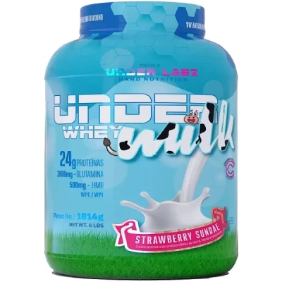 UNDER MILK WHEY 1,8KG STRAWBERRY SUNDAE