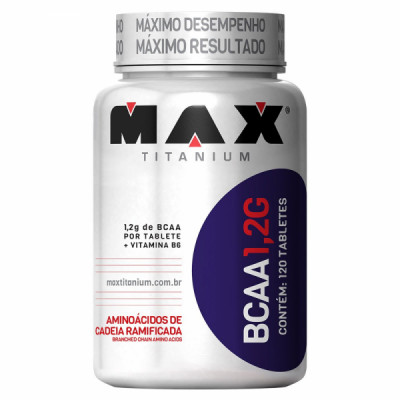 BCAA 1,2G MAX TITANIUM 120 TABLETES