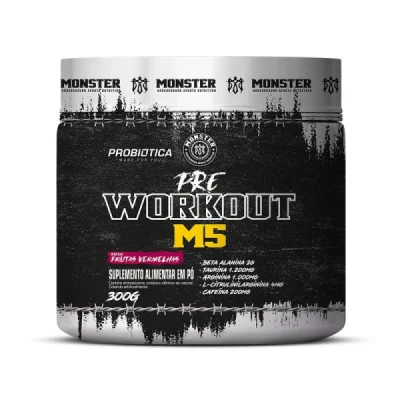 PRE WORK OUT M5 MONSTER 300G FRUTAS VERMELHAS 