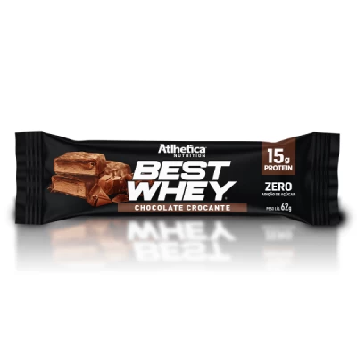 BARRA BEST WHEY 62G CHOCOLATE CROCANTE 