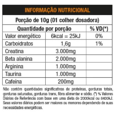 PRE TREINO 4B FRUTAS TROPICAIS 300G NUTRATA