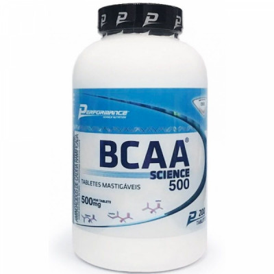 BCAA SCIENCE 500MG 200 TABLETES MASTIGÁVEIS 