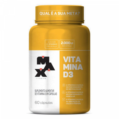 VITAMINA D3 MAX TITANIUM 60 CAPSULAS 