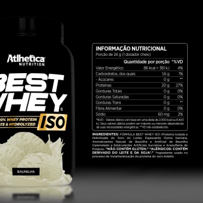 BEST WHEY ISO 900G BAUNILHA 