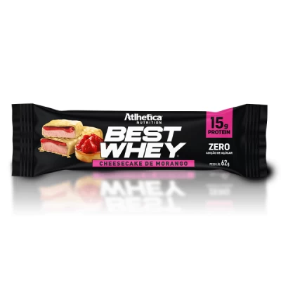 BARRA BEST WHEY 62G CHEESECAKE DE MORANGO