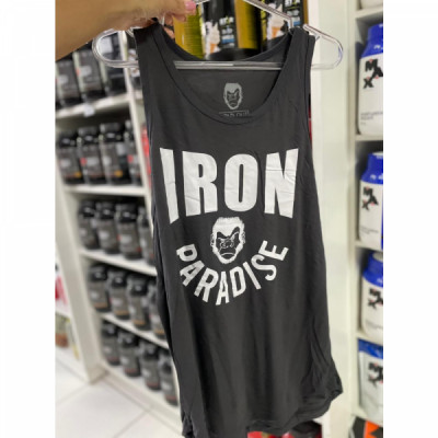 REGATA MASCULINA SOLDOUT CINZA IRON PARADISE 