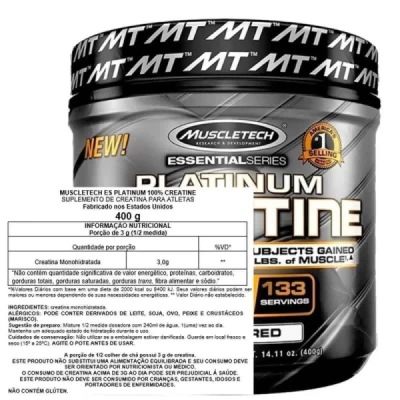 PLATINUM CREATINE MUSCLETECH 400G